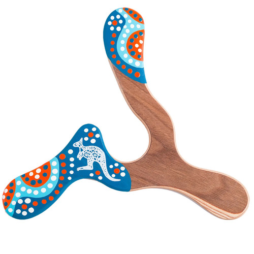 Handbemalter bumerang wallaby - bumerang,
