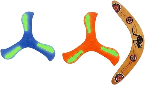Boomerang set stück holz - boomerang,