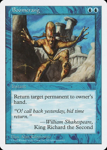 Magic mtg boomerang - magic/mtg, 5ed-